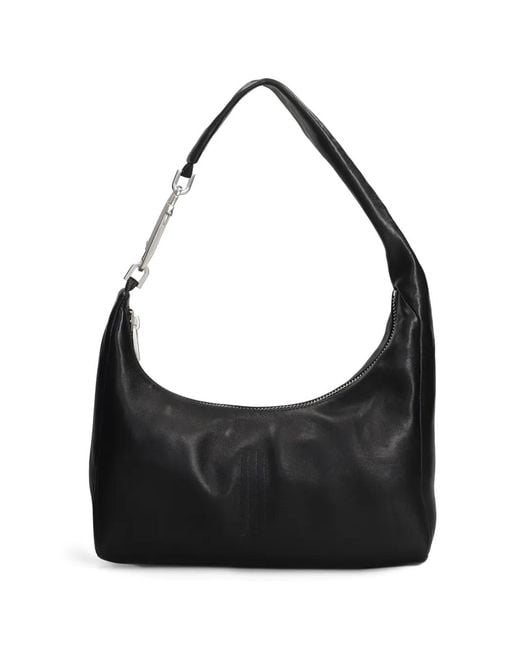 Rick Owens Black Gemini Small Leather Shoulder Bag
