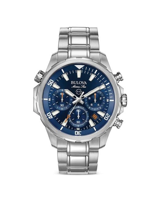 Bulova Blue Marine Star 43 Mm Watch for men