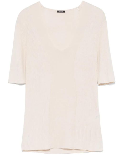 Joseph リブ Tシャツ Natural