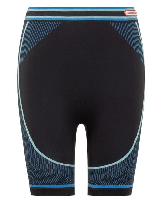 Casablanca Blue Seamless Striped Shorts