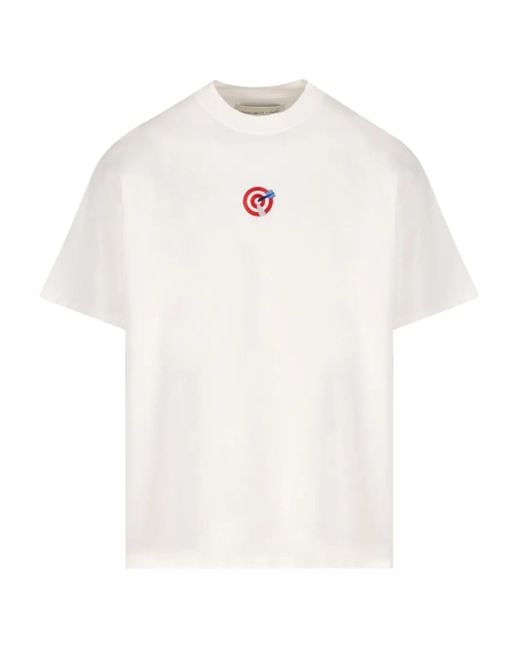 ALBERTO BRESCI White X Beefbar Dart-Embroidered T-Shirt for men