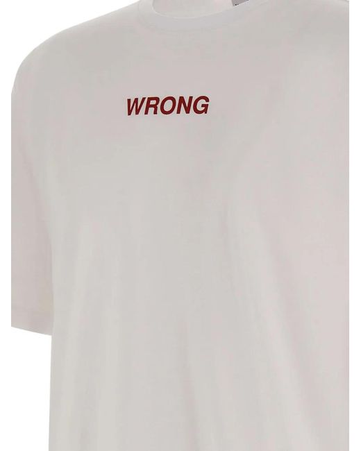 Aspesi White Crew-Neck Graphic T-Shirt for men