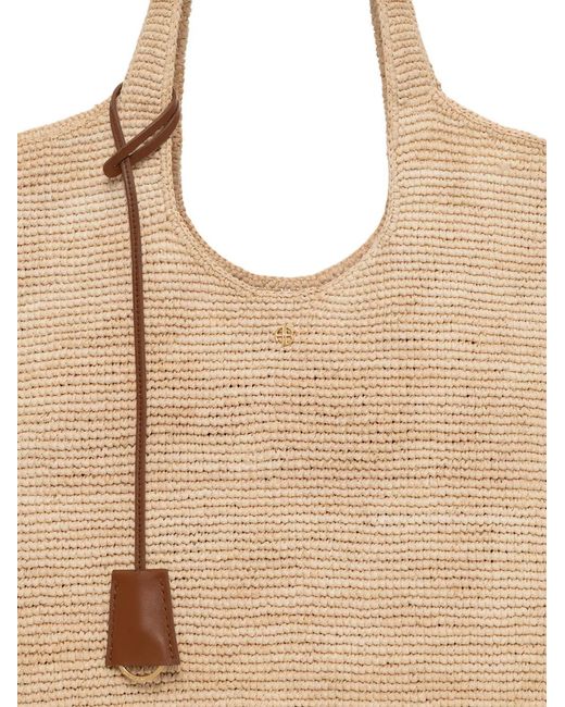 Anine Bing Natural Sac Cabas Lili En Raphia