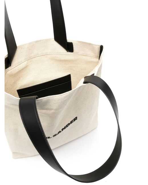 Jil Sander Natural Canvas Logo