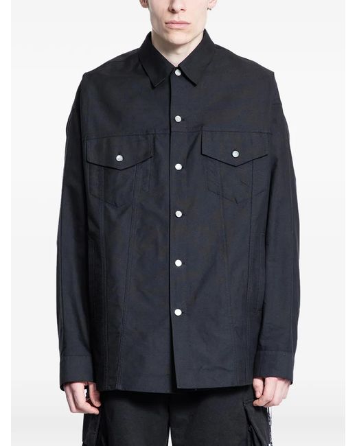 MASTERMIND WORLD Blue Logo Shirt for men