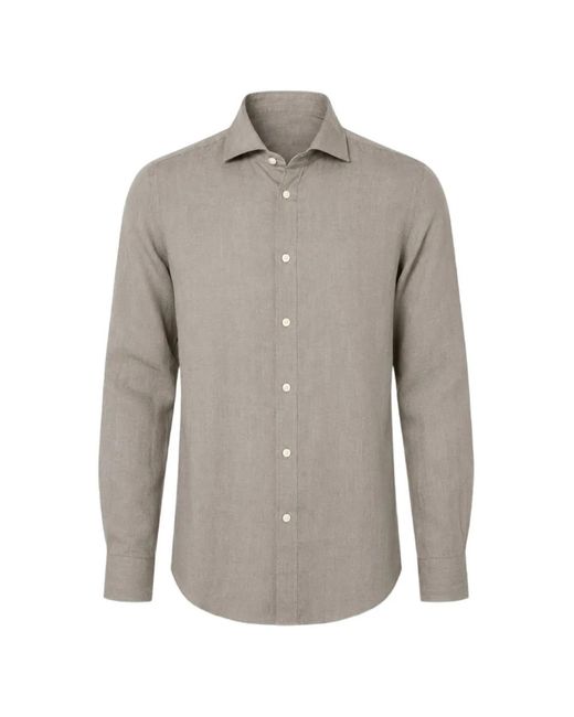 BASTONCINO Gray Long-Sleeve Button-Up Shirt for men