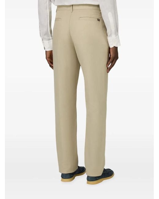 メンズ Boggi Linen Trousers Natural