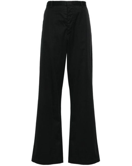 Pantalones anchos de talle alto R13 de color Black