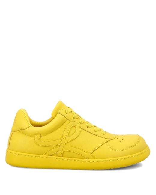 Loewe Yellow Jambo Leather Sneakers for men