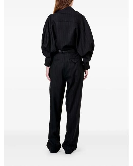 Nicholas Blue Bettina Pinstripe Blouse