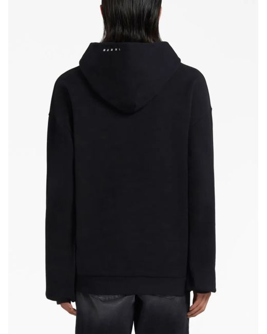 Marni Black Sweatshirt With Print for men