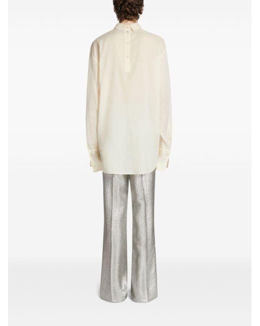 Dries Van Noten White Turtneck Shirt for men