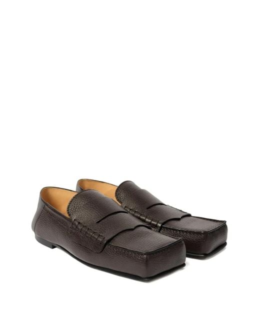 Jacquemus Gray Square-Toe Loafers for men