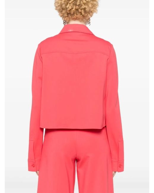 Dorothee Schumacher ヨークディテール シャツジャケット Red