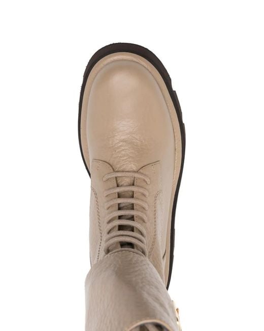 Paloma Barceló Natural Stiefel mit Schnallendetail