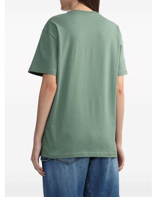 J.W. Anderson Green Logo-embroidered Cotton T-shirt