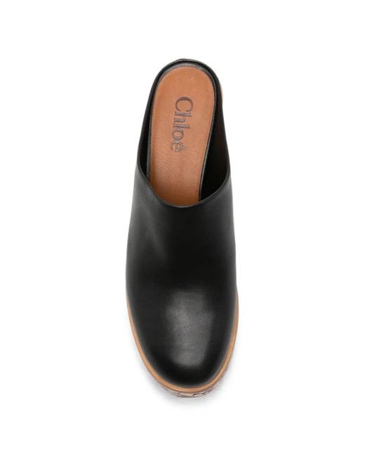 Chloé Brown Maxime Platform Mules