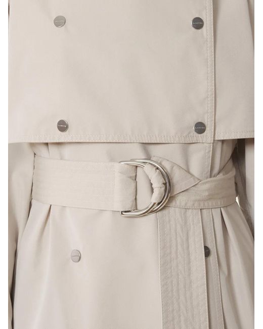 Lanvin White Double-Breasted Belted Coat