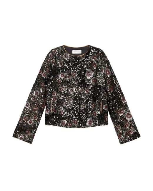 Maliparmi Black Sequin-Embellished Jacket