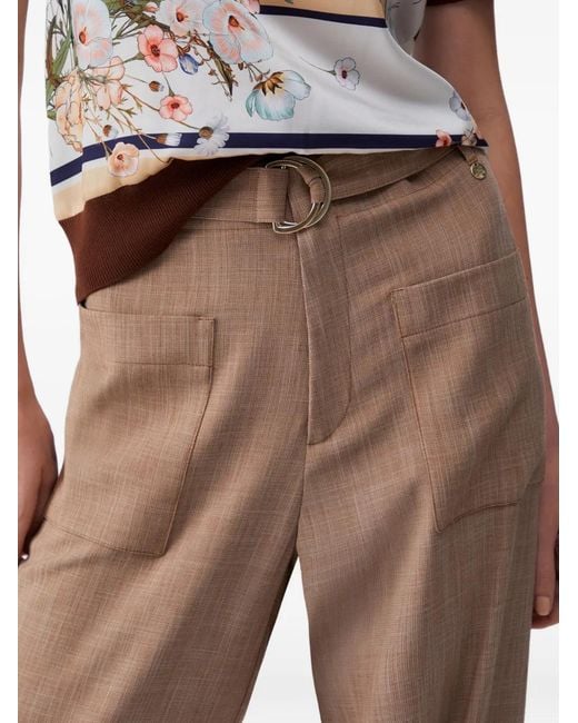 Liu Jo Natural Belted Trousers