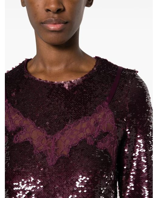 Jonathan Simkhai Brown Mako Sequinned Minidress