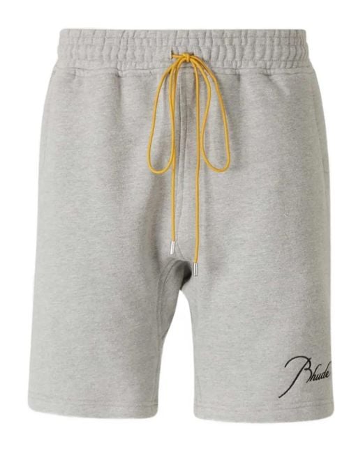 Shorts Sportivi Con Coulisse di Rhude in Gray da Uomo