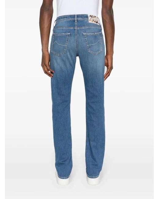 Jacob Cohen Blue Bard Slim-Cut Jeans for men
