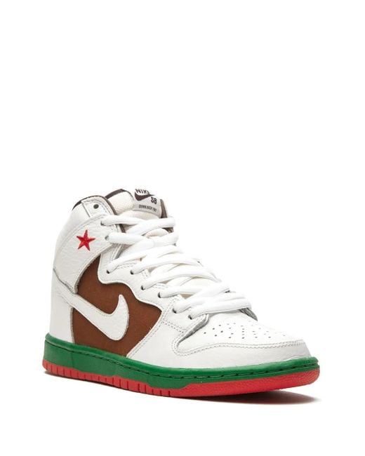 Nike Green Sb Dunk High Premium "Cali" Sneakers for men