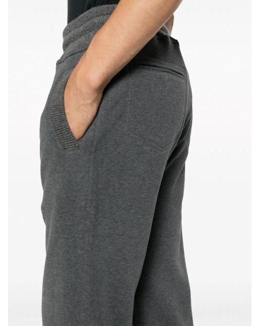 Brunello Cucinelli Broek Met Trekkoordtaille in het Gray voor heren
