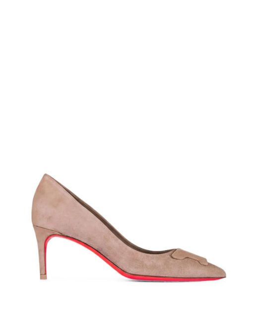 Santoni Pink Sibil Pointed-Toe Pumps