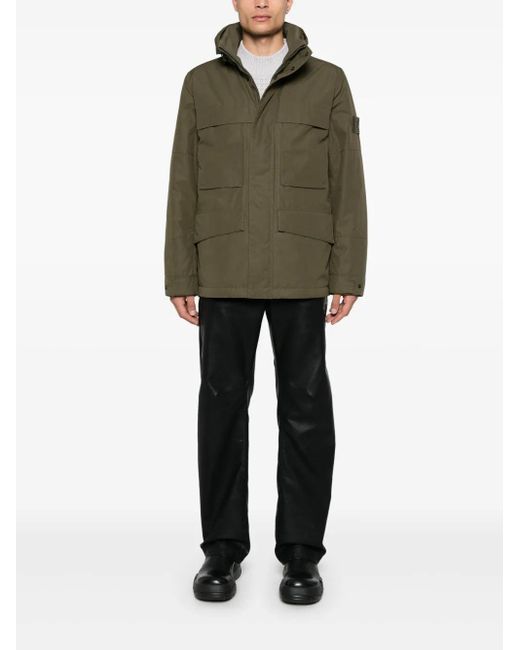 Stone Island Green Ghost Coat for men