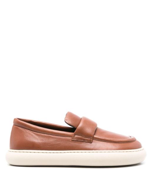 Officine Creative Pink Dinghy 102 Leather Loafers