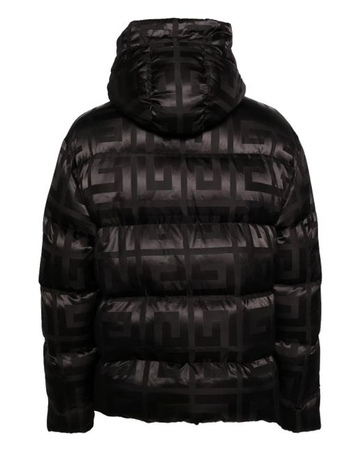 Givenchy Black Logo-Print Puffer Jacket for men