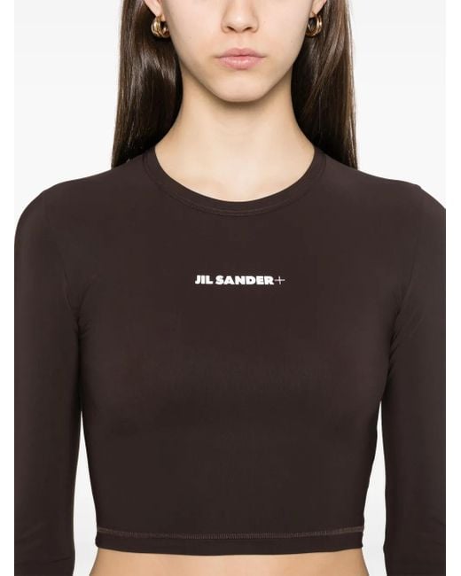 Jil Sander Black Logo-Print T-Shirt