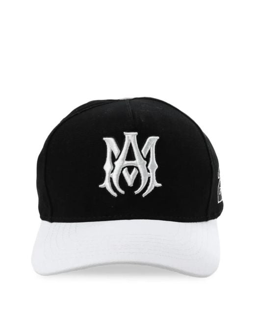 Amiri Black Logo-Embroidered Baseball Cap for men