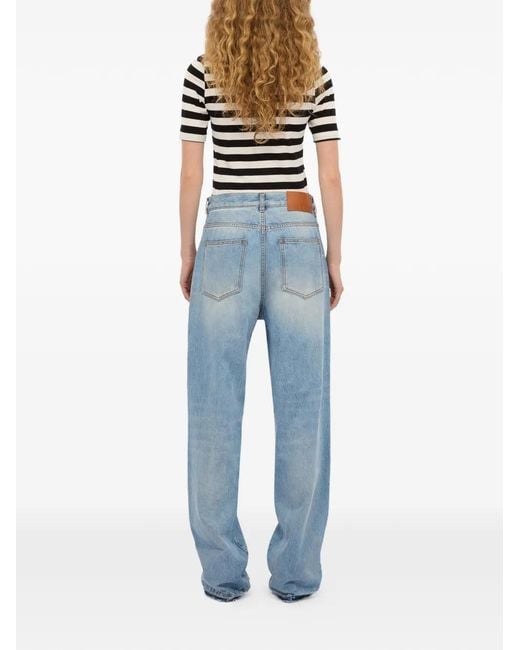 MSGM Blue Five-Pockets Jeans