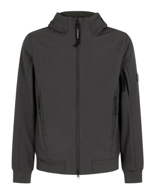 Giacca Con Cappuccio E Applicaizone Lens di C P Company in Black da Uomo