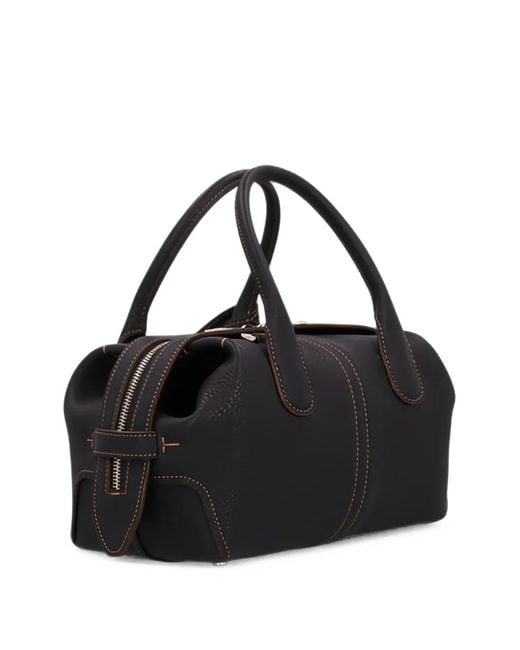 Tod's Black Mini Dbk Bauletto Tote Bag