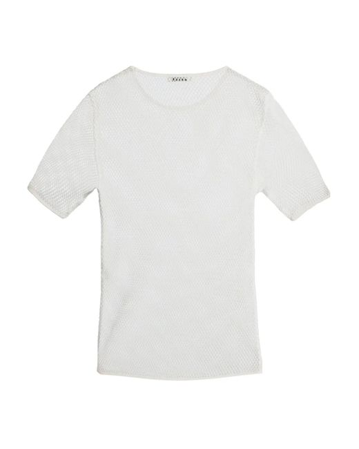 Tシャツ・カットソー BALLY FW24 White cotton t-shirt (MJE04TCO018 U001) Tシャツ・カットソー BALLY FW24 White cotton t-shirt