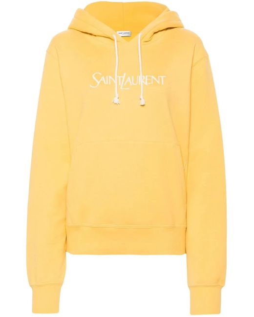 Saint Laurent ロゴ パーカー Yellow