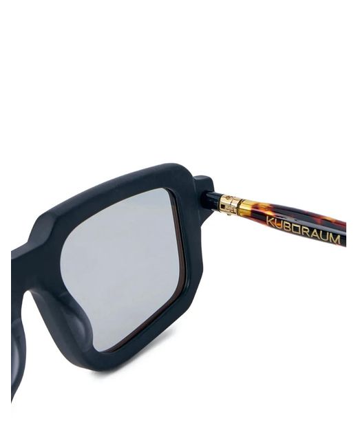 Kuboraum Black Rectangle-Frame Sunglasses