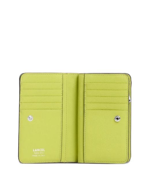 Lancel Yellow Eckiges Bcbg Portemonnaie