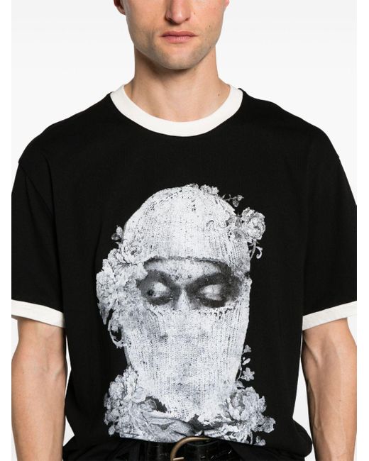 Ih Nom Uh Nit T-Shirt mit Mask Roses-Print in Black für Herren
