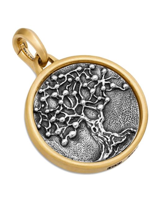 David Yurman Metallic 18Kt And Sterling Life And Death Duality Amulet (30Mm) for men