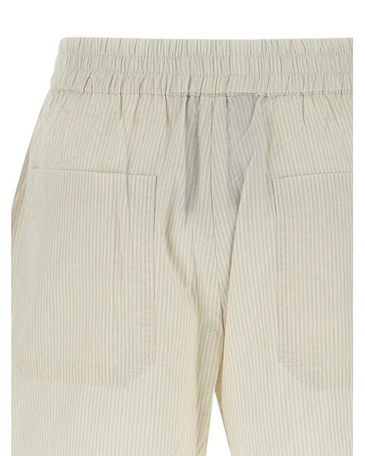 Herskind Gestreepte Shorts in het White