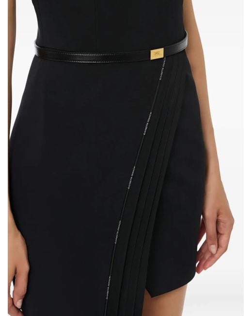 Elisabetta Franchi Blue Minikleid mit asymmetrischem Einsatz