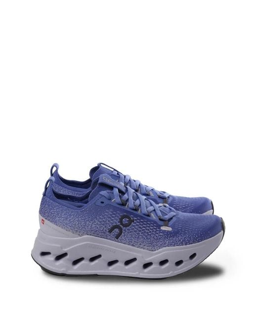On Shoes Blue Cloudsurfer Max Logo Sneakers