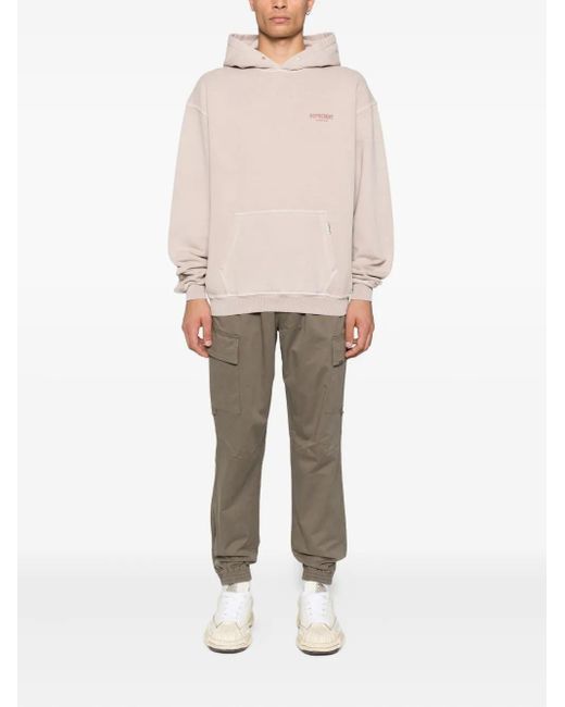Represent Gray Cuffed Cargo Trousers for men