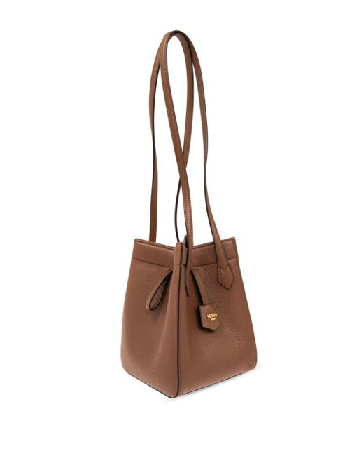 Mini sac porté épaule Origami Fendi en coloris Brown