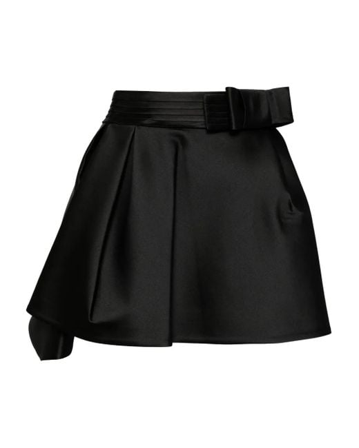 Dice Kayek Black Bow-Detail Wide Belt